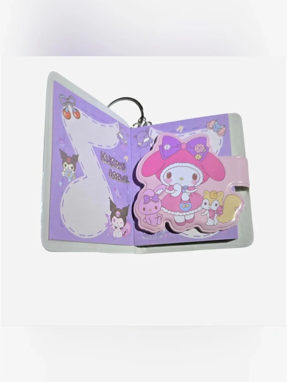Sanrio My Melody Kawaii Mini Notebook Keychain NEW